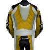 RTX Yellow Spartan Sports Biker One Piece Leather Suit